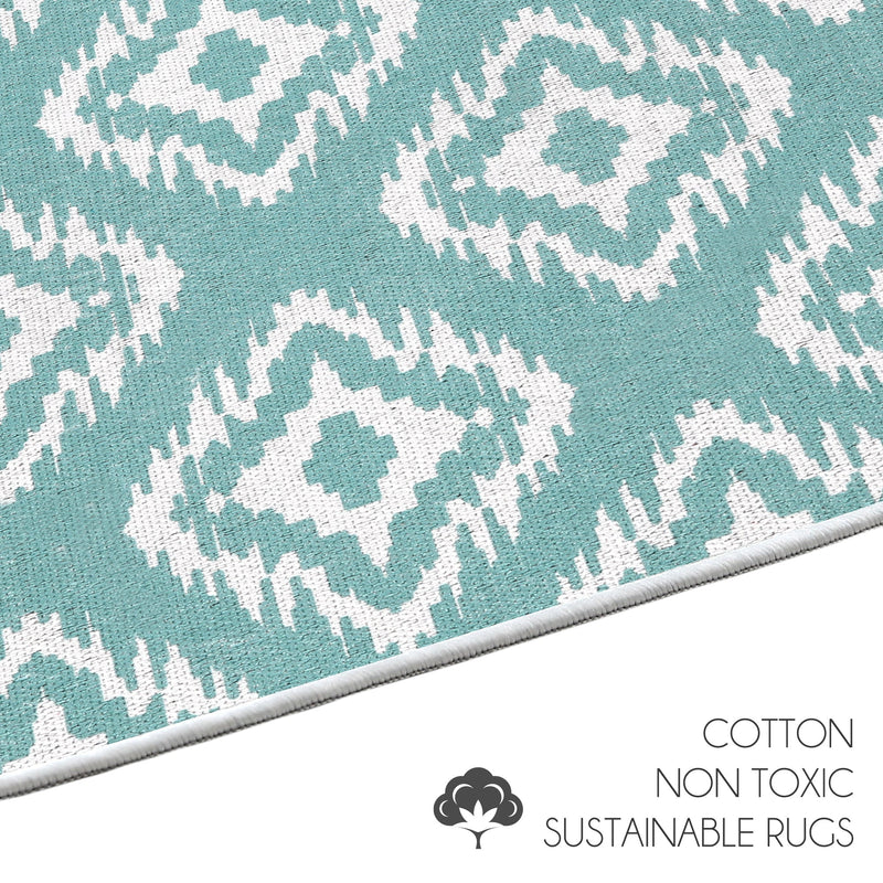 Sussexhome Tetra One Collection 2 x 3 Foot Heavy Duty Low Pile  Landing Rug Runner