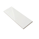 White 4x12 Polished Ceramic Subway Tile (34 pack, 10.4 sq ft/case)