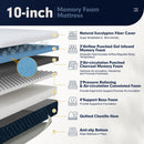 10 Inch Mattress with Jacquard Fabric Cover in a Box by LJGDeals