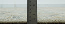 Custom Made Ivory, Brown and Blue Traditional Hand Knotted Wool Area Rug
