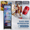 8.5 Cu.Ft Commercial Single Glass Door Beverage Merchandiser Refrigerator (SAK27946)