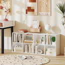 8-Cube Bookcase Bookshelf with 2 Anti-Tipping Kits Storage Organizer by LJGDeals