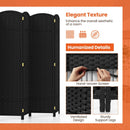 8-Panel Folding Room Divider with Hand-woven Texture and Wood Frame by LJGDeals