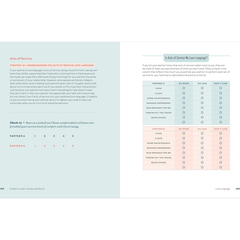 8-Week Couples Therapy Workbook: Essential Strategies to Connect, Improve Communication, and Strengthen Your Relationship (Spiral Bound)