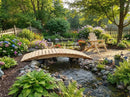 8 ft bridge with no railling by Cedar Creek Rustic Furniture