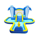 8-In-1 Inflatable Water Park Bounce House with Sprinkler, Water Gun, And Basketball Hoop (SAK38152) by SAKSBY WHOLESALE