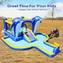 8-In-1 Inflatable Water Park Bounce House with Sprinkler, Water Gun, And Basketball Hoop (SAK38152) by SAKSBY WHOLESALE
