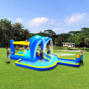 8-In-1 Inflatable Water Park Bounce House with Sprinkler, Water Gun, And Basketball Hoop (SAK38152) by SAKSBY WHOLESALE