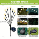 8 LED Solar Firefly Hanging Solar Lights