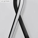 GobekUsa 8-Shaped Acrylic LED Wall Sconce in Black/White - Warm/White Lighting