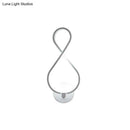 GobekUsa 8-Shaped Acrylic LED Wall Sconce in Black/White - Warm/White Lighting