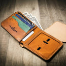 Badge Bifold Wallet by Bull Sheath Leather