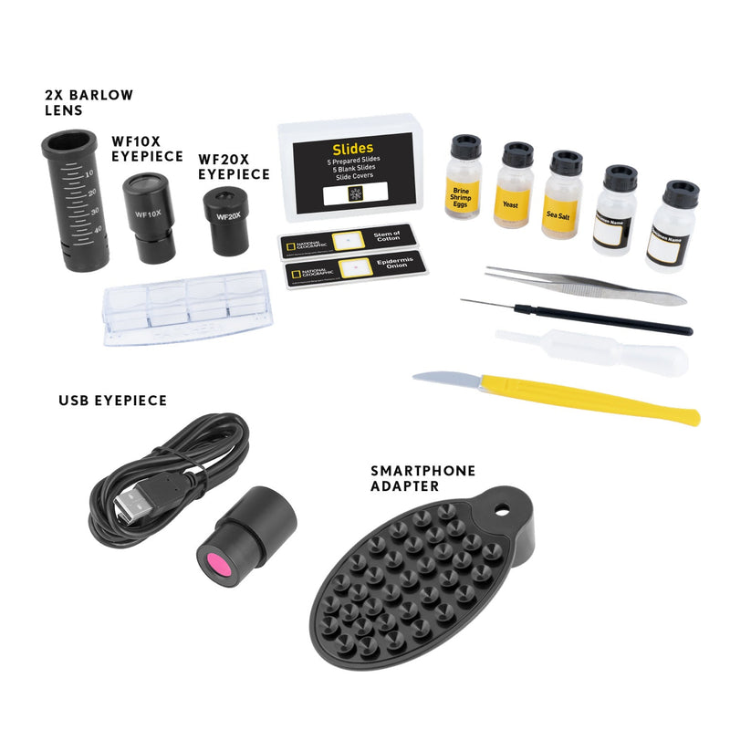 40x-1600x Microscope with USB Eyepiece