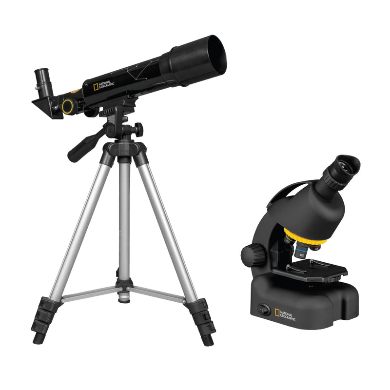 50mm Telescope and 640x Microscope Set with Hard Case