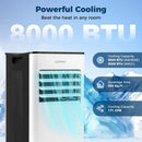 10000 BTU Portable Air Conditioner with Fan and Dehumidifier and LED Display by LJGDeals