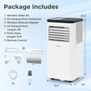 8000 BTU Portable Air Conditioner with Dehumidifier & Remote by DirectDeals