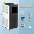 3-in-1 10000 BTU Air Conditioner with Humidifier and Smart Sleep Mode by LJGDeals
