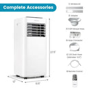 8000 BTU Portable Air Conditioner with Fan Dehumidifier Sleep Mode by LJGDeals