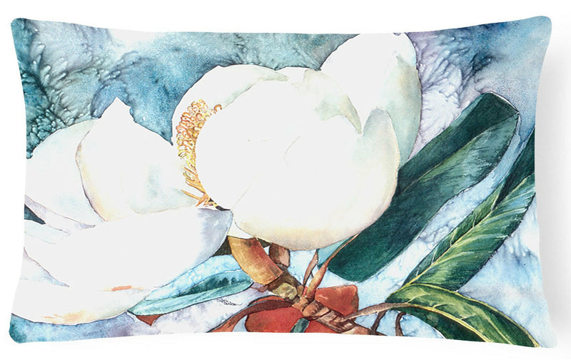 Flower - Magnolia Decorative   Canvas Fabric Pillow