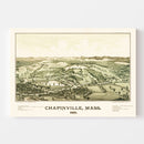 Vintage Map of Chapinville, Massachusetts 1887