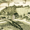 Vintage Map of Chapinville, Massachusetts 1887