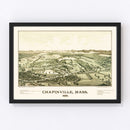 Vintage Map of Chapinville, Massachusetts 1887