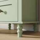Minimalism Buffet Cabinet With Glass Doors And Double Drawer by HouseOfZazla