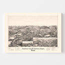 Vintage Map of Charlton City, Massachusetts 1887