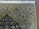4' X 6' Handmade Ultra Fine India Floral Oriental Wool Silk Rug Hand Knotted