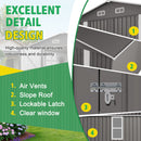 Outdoor Storage Shed With Lockable Doors by HouseOfZazla