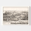 Vintage Map of Cochituate, Massachusetts 1887