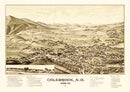 Vintage Map of Colebrook, New Hampshire 1887
