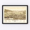 Vintage Map of Colebrook, New Hampshire 1887