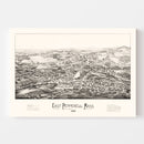 Vintage Map of East Pepperell, Massachusetts 1886