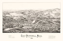 Vintage Map of East Pepperell, Massachusetts 1886