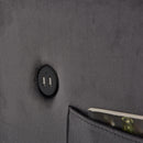 55.5" Twins Pull Out Sofa Bed Grey Velvet