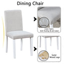 Dining Table Set With Crystal Decoration And Upholstered Chairs by Unique Piece Furniture
