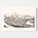 Vintage Map of Windsor, Vermont 1886