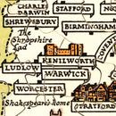 Vintage Story Map of England, 1936