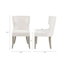 Elegant Design Dining Chair Polyester - Cream by HouseOfZazla
