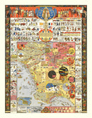 Vintage Map of Los Angeles, California 2012