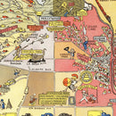 Vintage Map of Los Angeles, California 2012