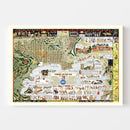 Vintage Map of Carmel By The Sea, California 1942