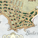 Vintage Map of Carmel By The Sea, California 1942
