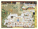Vintage Map of Carmel By The Sea, California 1942
