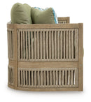 Serena Shores - Sofa With Cushion - Beige / Green by Unique Piece Furniture