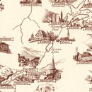 Vintage Pictorial Map of Switzerland, 1936