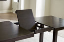 Neymorton - 7 Pc. - Rectangular Extension Table, 6 Side Chairs - Dark Grayish Brown
