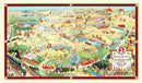Vintage Map of Glacier National Park, 1925