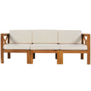 Topmax Outdoor Patio Wood 5-Piece Sectional Sofa Seating Group Set by HouseOfZazla